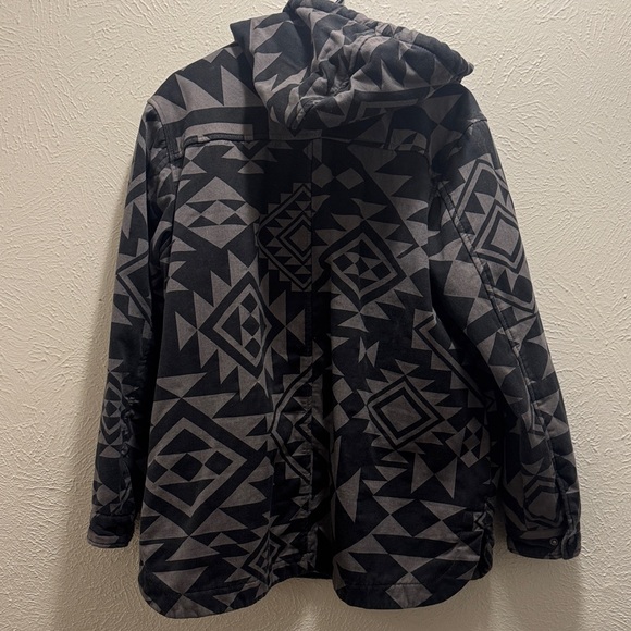 Black and Gray Aztec Jacket - Picture 3 of 4